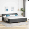 zahrada-XL Posteľ s pružinami a matracom krémová 90x200 cm Tmavo šedá 3340298