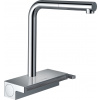 Hansgrohe M81 - Drezová batéria Aquno Select s výsuvnou koncovkou a plochým sprchovým prúdom, sBox, chróm 73830000