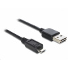 Kábel Delock USB - microUSB typ B 2 m čierny (83367)