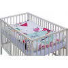Detská postieľka s kompletnou výbavou Scarlett 120 x 60 cm - Moly