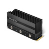 AXAGON CLR-M2XL, hliníkový pasívny chladič pre jedno aj obojstranný M.2 SSD disk, výška 36 mm CLR-M2XL