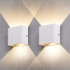 Záhradné nástenné svietidlo - Ukladanie nástennej lampy Energa 6W LED zhora nadol WHRATNÉ BIELE LIGHT 2 ks (Ukladanie nástennej lampy Energa 6W LED zhora nadol WHRATNÉ BIELE LIGHT 2 ks)
