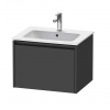 Duravit Ketho.2 Umývadlová skrinka, 44x61x48 cm, 1 zásuvka, grafit mat K25062049490000