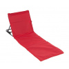 Polstrovaná plážová podložka s opierkou chrbta, červená