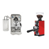 ECM Puristika PID, anthracite + Eureka Mignon Libra 65 All Purpose, CR ferrari red