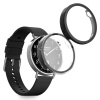 kwmobile 2 kryt with Ochranné sklo for Xiaomi Watch S4 41mm kryt - Tempered sklo with Plastic Frame kryts - Průhledný / černá