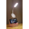 LED stolová lampa s ventilátorom a organizérom (LED stolová lampa s ventilátorom a organizérom)
