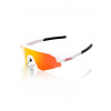 Slnečné okuliare 100% Slendale XS - Matte White - HiPER Red Multilayer Mirror