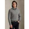 Vlnený sveter Polo Ralph Lauren šedá farba, ľahký, 710974165 S