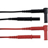 Chauvin Arnoux meracie káble - sada [4mm bezpečnostné zástrčka - 4mm bezpečnostná zdierka] 1.5 m červená, čierna 1 sada; P01295451Z