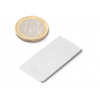 SOLLAU Neodymový magnet hranol 40x20x1 mm, N38, ponikelovaný