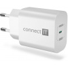 Nabíjací adaptér CONNECT IT Voyager2 1×USB-C, 25W PD, biely CWC-2070-WH