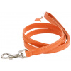 COLLAR Kožené vodítko Glamour, 122cm/9mm, oranžové