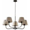 TK Lighting Chicago závesné svietidlo 5x60 W čierna 3989