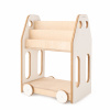 Babylike Knižnica/ regál drevená montessori auto biela