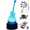 Elektrická gitara stolovej lampy 16 LED plexido (Elektrická gitara stolovej lampy 16 LED plexido)