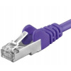 Premiumcord sp6asftp005V Patch, CAT6a S-FTP, RJ45-RJ45, AWG 26/7, 0,5m, fialový
