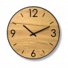 Karls DESIGN Drevené nástenné hodiny - LUXOL - 30cm - Biela