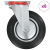 vidaXL Otočné kolieska 8 ks 200 mm - 217983-211511