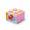LEGO® úložný box 25 x 25 x 18 cm svetle ružová