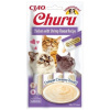 INABA Cat Churu Pyré kura s krevetami 4 x 14 g