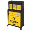 Dielensky vozík - Topex 79R500 Nástrojová skrinka (Topex Tool Cabinet, 2 zásuvky, veľká polica)