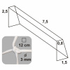 KV Řezáč Futbalová sieť 7,5x2,5x0,8x1,5/12/3mm bielo - červená