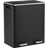 SONGMICS Odpadkový kôš na triedený odpad 2 x 30 L čierny