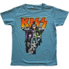 KISS - Neon Band (Blue) (tričko) Small
