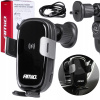 AMiO Držiak do auta na mriežku indukčná nabíjačka 15W AMIO-03778