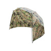Outdoor OUTDOOR SLNEČNÍK S BOČNICOU MASKÁČOVÝ 250CM, Variant S 2 prednými napínačmi, Rozmer:210x180x80 cm, Hmotnosť:2,5 kg, Typ:Slnečník s bočnicou