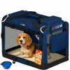 Prepravka pre psa Cadoca modrá L 70 cm x 52 cm x 50 cm