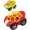 Auto 11cm baby autíčko s chrastící kuličkou s očima 2 barvy pro miminko