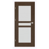 ERKADO SET Rámové dvere FORZÍTIA 1 presklené, fólia Greko Wenge +zárubeň+kľučka ERK-FORZITIA1-GrekoWenge
