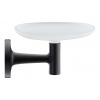 Duravit Starck T Mydlovnička s držiakom, čierna/mliečne sklo 0099334600