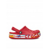 Crocs detské šľapky plast červené, veľkosť 33-34