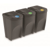 Prosperplast Sada 3 odpadkových košů SORTIBOX IV šedý kámen, objem 3x35L