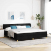 zahrada-XL Posteľ s pružinami a matracom krémová 90x200 cm Čierna 3340299