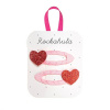 Pukacie sponky do vlasov Rockahula Kids: Love Heart Glitter