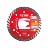 EXTOL PREMIUM 108952 kotouč diamantový řezný, turbo Long Life - suché i mokré řezání, 125x22,2x2,3mm