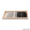 Steakové nože 719997 - Laguiole Steak and Table Knives, Ebony Wood