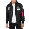 Alpha Industries MA-1 TT Hood NASA bunda pánska black Veľkosť: S, Farba: čierna