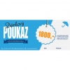 Tlačený darčekový poukaz v hodnote 1800 Kč