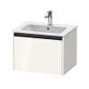 Duravit Ketho.2 Umývadlová skrinka, 44x61x48 cm, 1 zásuvka, lesklá biela K25062022220000