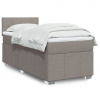 Box spring postel s matrací taupe 90x190 cm textil Hnědošedá 3289227