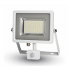 V-TAC LED reflektor SMD 30W 2400lm SLIM biely so senzorom Farba svetla: studená (6000K)