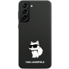 Silikónové puzdro Karl Lagerfeld na Samsung Galaxy S23 Ultra 5G S918 KLHCS23LSNCHBCK Liquid Silicone Choupette NFT čierne