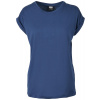 Urban Classics dámske tričko s pČervenáĺženými ramenami TB771 Modrá DarkModrá 5XL