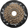 7-kolo SHIMANO MF-TZ500 14-28 zubů, hnědé/černé, s krytem paprsků
