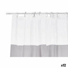 Berilo Záves do sprchy Transparentná 180 x 180 cm Sivá Plastické PEVA (12 ks)